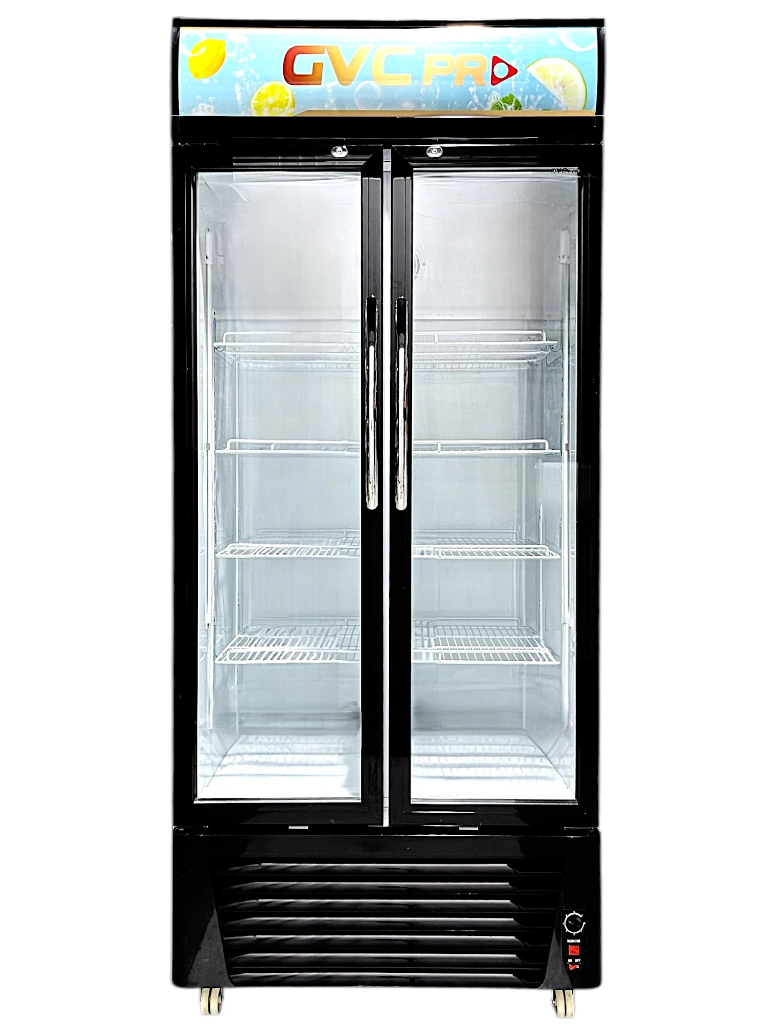ثلاجة عرض جي في سي برو بابين 518لتر اسود - GVSW-680-1