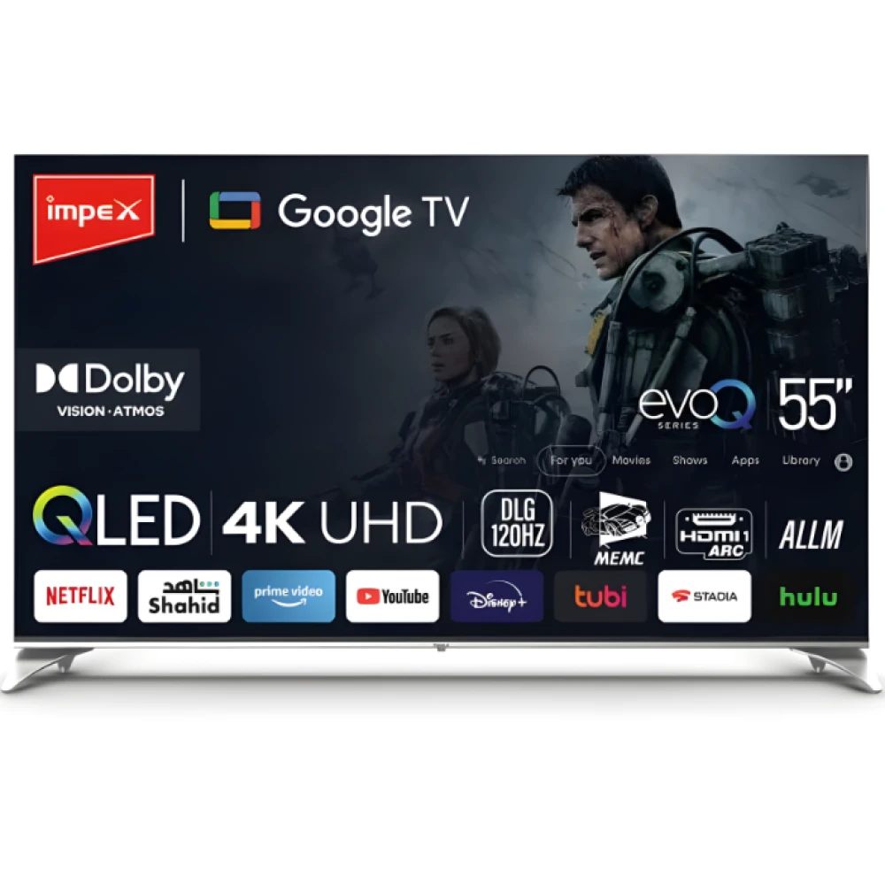 شاشة إمبكس 55 بوصة LAD 4K | Google TV الذكي