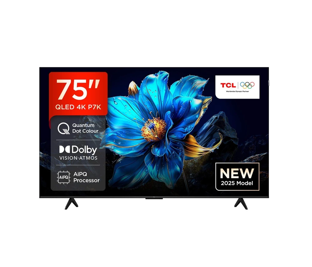 شاشة تي سي ال كيو ليد 75 بوصة 120 هرتز TCL 75P7K QLED
